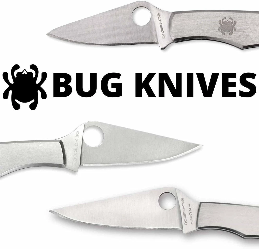 Spyderco Bug Non-Locking Knife Stainless Steel - PlainEdge Spyderco Knives 8 Spyderco Bug Non-Locking Knife Stainless Steel - PlainEdge Spyderco Knives