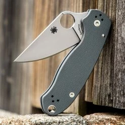 Spyderco Knives Spyderco C223GPDGY Para 3 Maxamet Knife (USA)