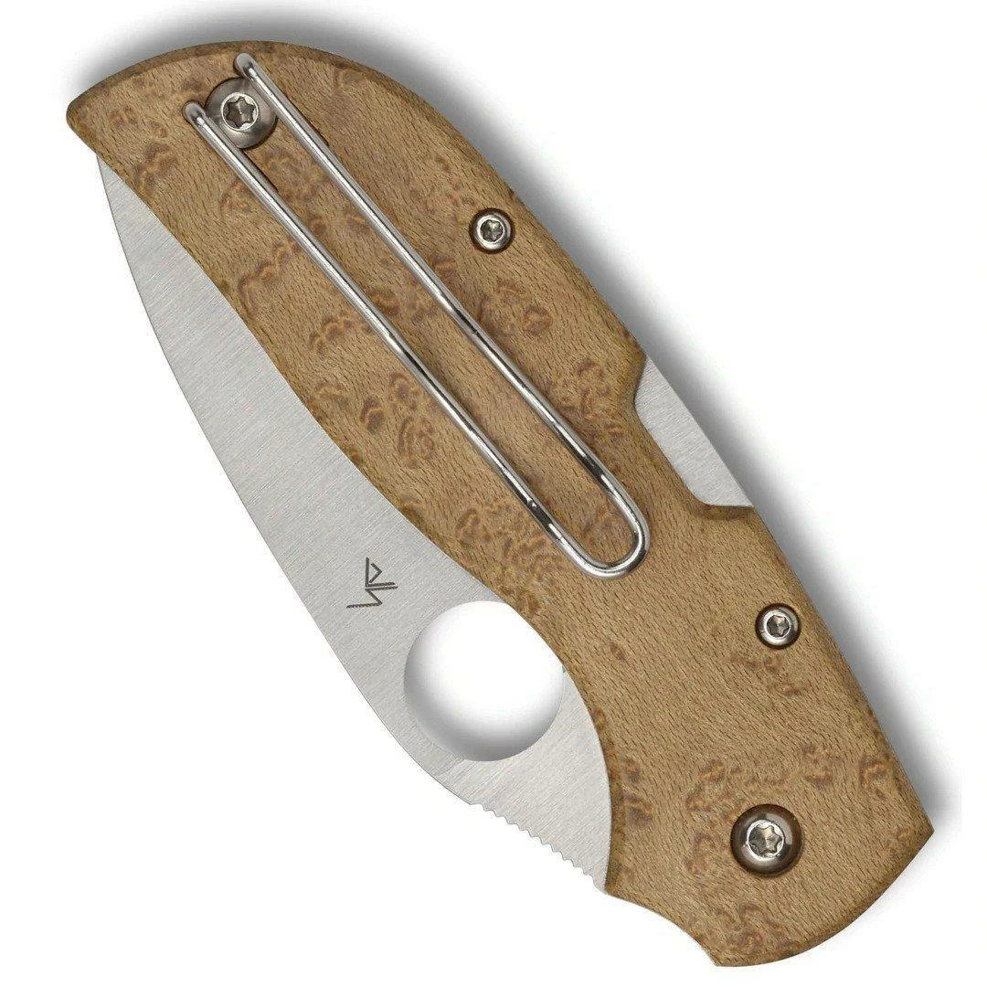 Spyderco Chapparal Birdseye Maple Knife (CTS-XHP) C152WDP 4 Spyderco Chapparal Birdseye Maple Knife (CTS-XHP) C152WDP