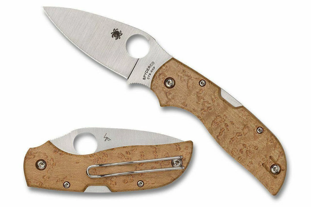 Spyderco Chapparal Birdseye Maple Knife (CTS-XHP) C152WDP 7 Spyderco Chapparal Birdseye Maple Knife (CTS-XHP) C152WDP