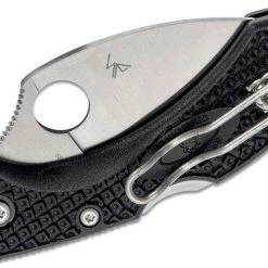Spyderco Dragonfly 2 Wharncliffe Knife 2.28" Satin Plain Blade, Black Handles 8 Spyderco Dragonfly 2 Wharncliffe Knife 2.28