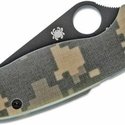 Spyderco Knives Spyderco Para 3 Knife 3" CPM-S45VN Black Plain Blade, Digital Camo G10 Handles