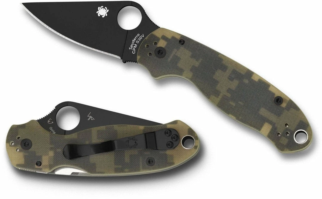 Spyderco Knives Spyderco Para 3 Knife 3" CPM-S45VN Black Plain Blade, Digital Camo G10 Handles 6 Spyderco Knives Spyderco Para 3 Knife 3" CPM-S45VN Black Plain Blade, Digital Camo G10 Handles