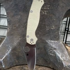 Spyderco Paramilitary 2 C81MPCW2 Folding Knife 3.47" CruWear Canvas Micarta Spyderco Knives 20 Spyderco Paramilitary 2 C81MPCW2 Folding Knife 3.47