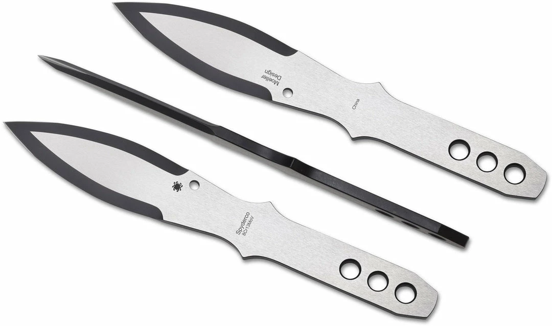 Spyderco Knives Spyderco SpyderThrowers Large TK01LG 11.07" Set Of 3 Throwing Knives 3 Spyderco Knives Spyderco SpyderThrowers Large TK01LG 11.07" Set Of 3 Throwing Knives