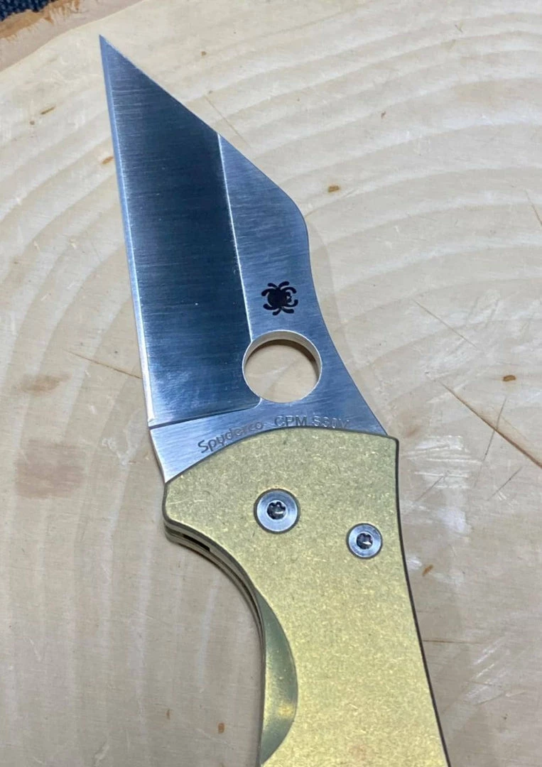 Spyderco Knives Spyderco Yojimbo 2 Custom Folding Knife 3.2" S30V Titanium Handles 4 Spyderco Knives Spyderco Yojimbo 2 Custom Folding Knife 3.2" S30V Titanium Handles