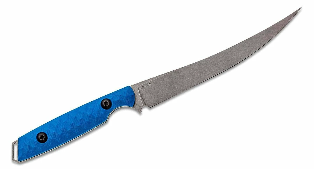 TOOR KNIVES Toor Avalon Fillet Knife 6" CPM-154 Stonewashed Fillet, Leviathan Blue G10 Handles 5 TOOR KNIVES Toor Avalon Fillet Knife 6" CPM-154 Stonewashed Fillet, Leviathan Blue G10 Handles
