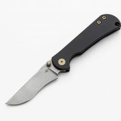 TOOR KNIVES Toor Chasm Folding Knife 3" CPM-154 Stonewashed, Black Titanium Handles - FL154R
