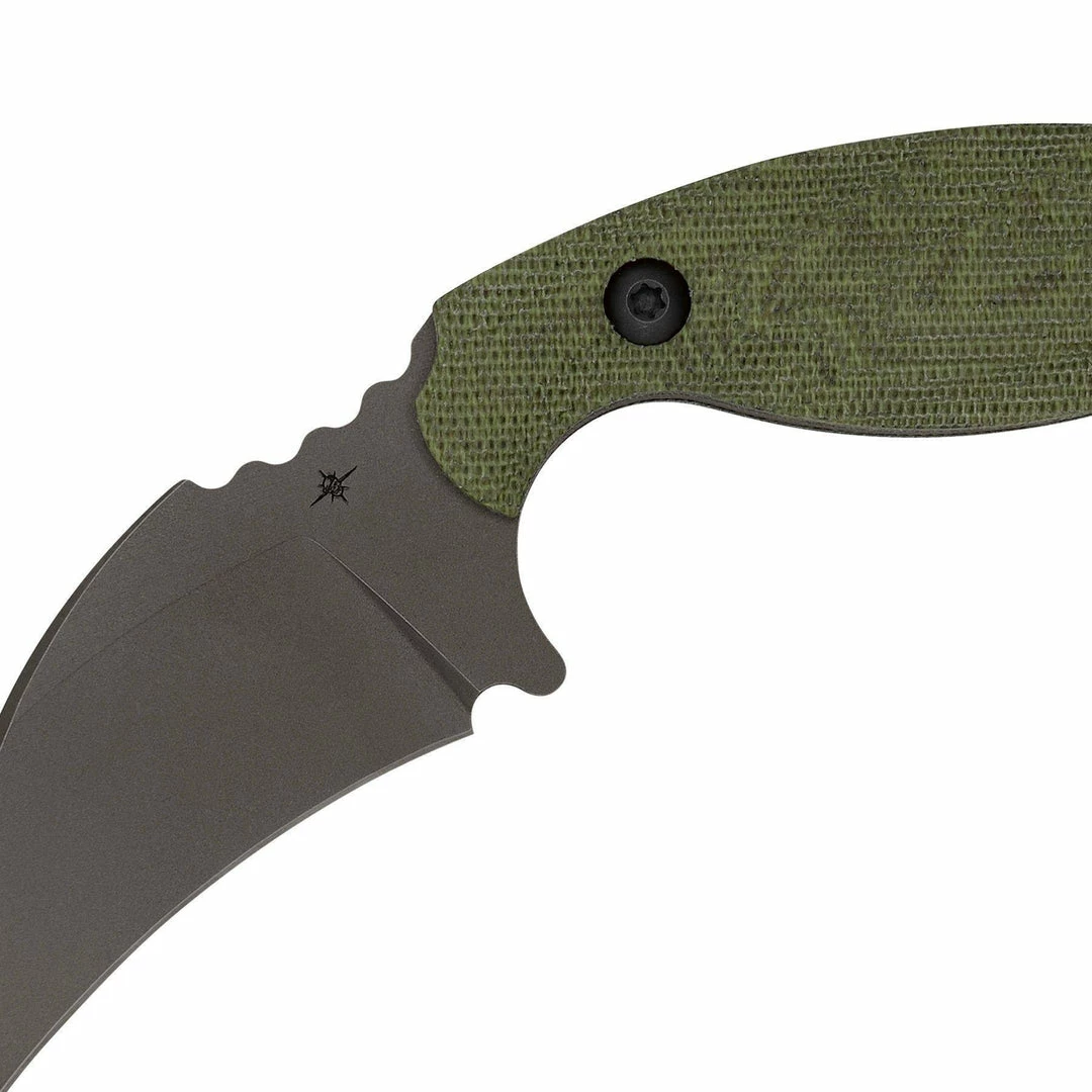 TOOR KNIVES Toor Karsumba Karambit Knife Burlap Green (USA) 4 TOOR KNIVES Toor Karsumba Karambit Knife Burlap Green (USA)