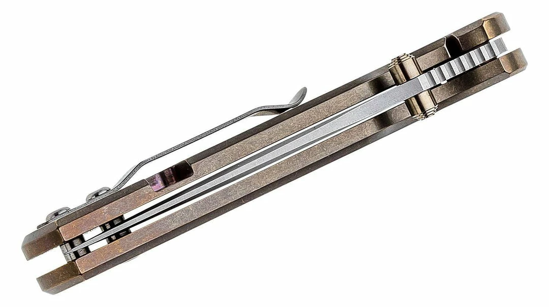 TOOR KNIVES Toor Merchant FL35S Folding Knife 3.5" CPM-S35VN - Bronze 5 TOOR KNIVES Toor Merchant FL35S Folding Knife 3.5" CPM-S35VN - Bronze