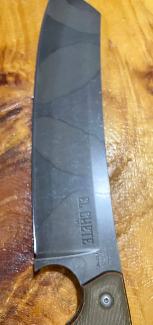 TOPS Knives El Chete With Camo Finish Blade 8 TOPS Knives El Chete With Camo Finish Blade