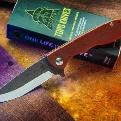 TOPS KNIVES TOPS MSF-4.0 Mini Scandi Flipper Knife 3.25" N690Co Two-Tone Blade All Knife Brands 21 TOPS KNIVES TOPS MSF-4.0 Mini Scandi Flipper Knife 3.25