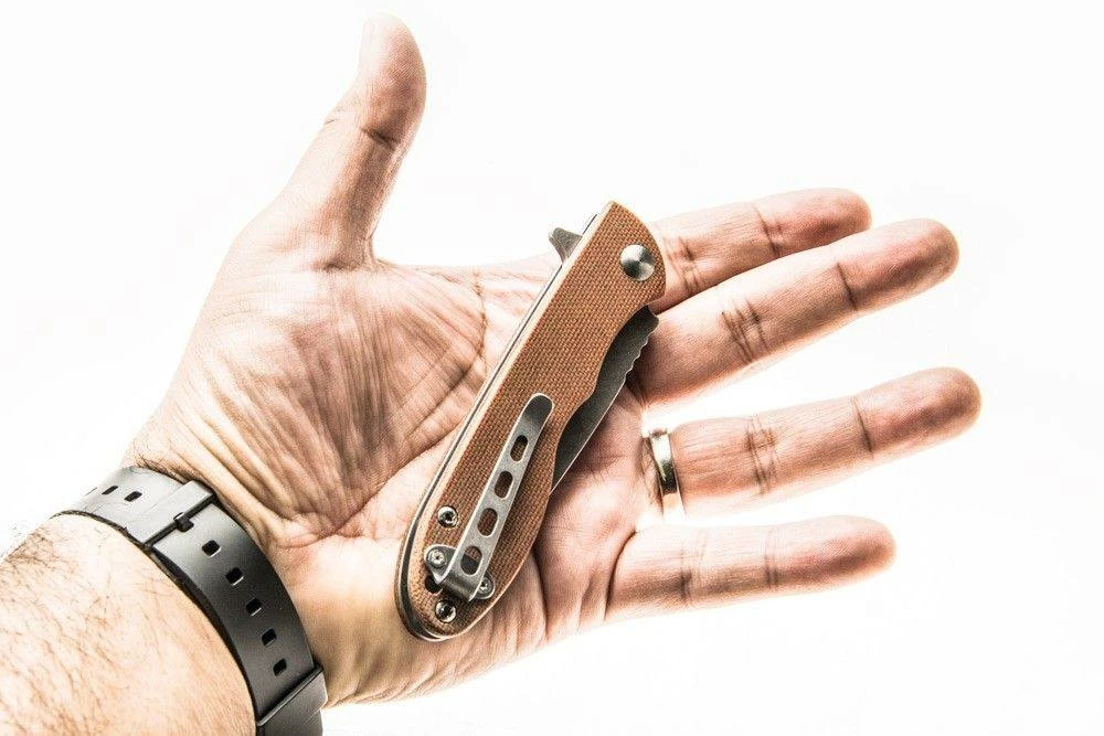 TOPS KNIVES TOPS MSF-4.0 Mini Scandi Flipper Knife 3.25" N690Co Two-Tone Blade All Knife Brands 8 TOPS KNIVES TOPS MSF-4.0 Mini Scandi Flipper Knife 3.25" N690Co Two-Tone Blade All Knife Brands