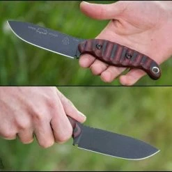 TOPS KNIVES TOPS Viper Scout Fixed Knife USA (Red Handles)
