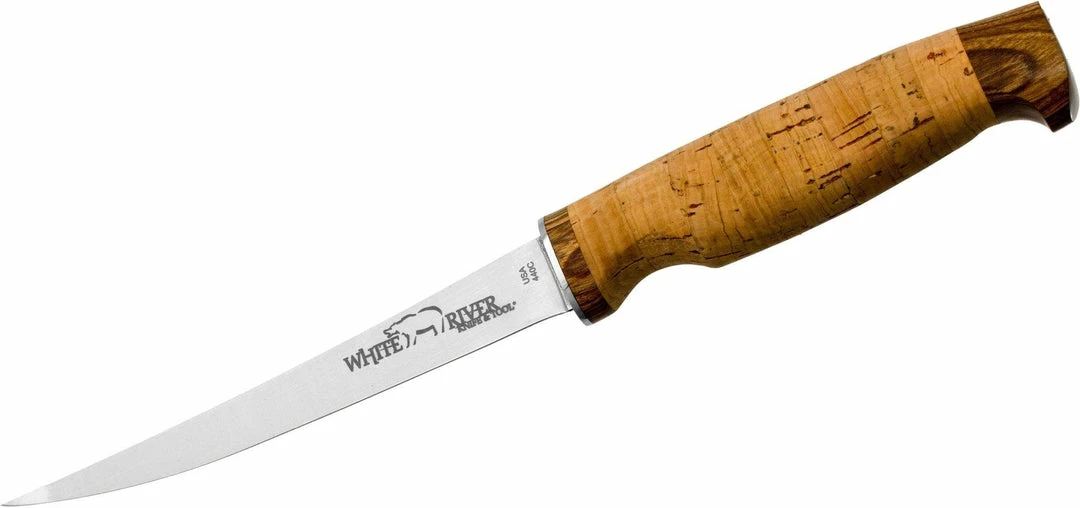 WHITE RIVER KNIVES All Knife Brands White River Fillet Knife 6" 440C Blade, Cork Handle - WRF6-CRK 4 WHITE RIVER KNIVES All Knife Brands White River Fillet Knife 6" 440C Blade, Cork Handle - WRF6-CRK