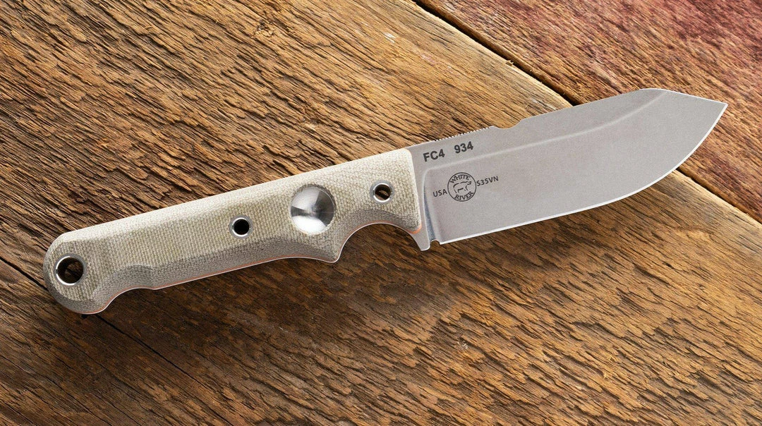 WHITE RIVER KNIVES All Knife Brands White River WRFC4 Firecraft 4 Fixed Blade (USA) 3 WHITE RIVER KNIVES All Knife Brands White River WRFC4 Firecraft 4 Fixed Blade (USA)