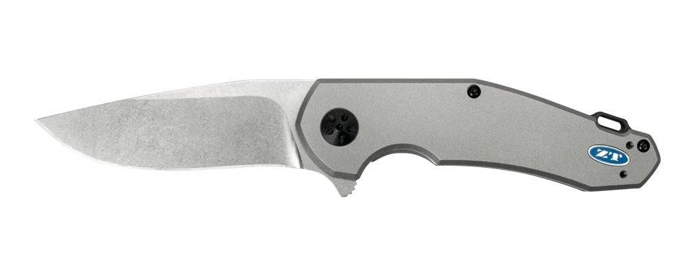 Zero Tolerance 0220 Jens Anso Flipper 3.5" S35VN Stonewashed Blade, Titanium Handles 3 Zero Tolerance 0220 Jens Anso Flipper 3.5" S35VN Stonewashed Blade, Titanium Handles