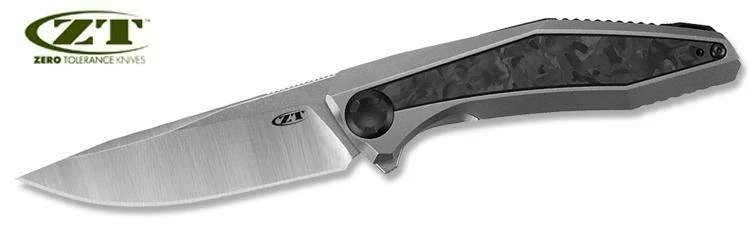 ZERO TOLERANCE ZT Sinkevich 0470 Flipper Knife CF 6 ZERO TOLERANCE ZT Sinkevich 0470 Flipper Knife CF